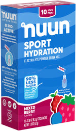 Nuun Sport Powder - Mixed Berry, Box of 10 MPN: 12586559 UPC: 811660024110 Sport Hydration Nuun Sport Powder