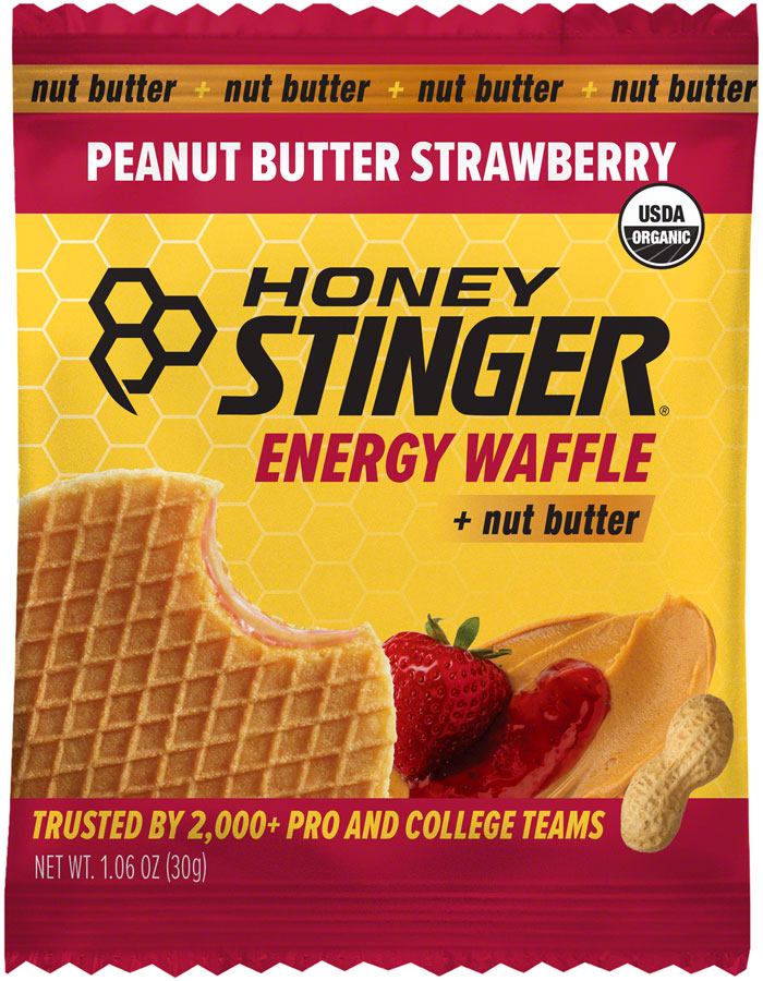 Honey Stinger Organic Waffle - Peanut Butter Strawberry, Box of 12 MPN: 75112 UPC: 810815028003 Waffle Organic Waffle