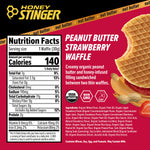 Honey Stinger Organic Waffle - Peanut Butter Strawberry, Box of 12 - Waffle - Organic Waffle