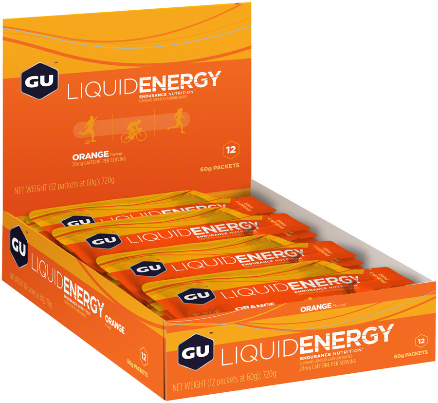 GU Liquid Energy Gel - Orange, Box of 12 MPN: 124724 UPC: 769493103857 Gel Liquid Energy Gel