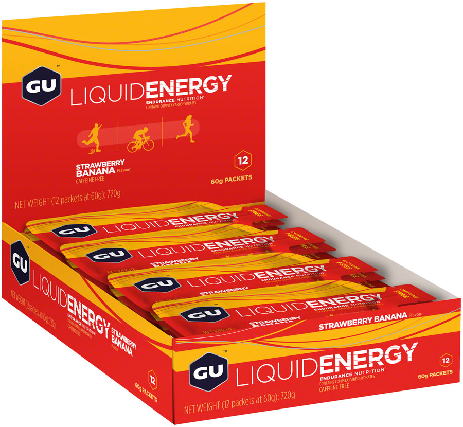 GU Liquid Energy Gel -  Strawberry/Banana, Box of 12 MPN: 124725 UPC: 769493103864 Gel Liquid Energy Gel