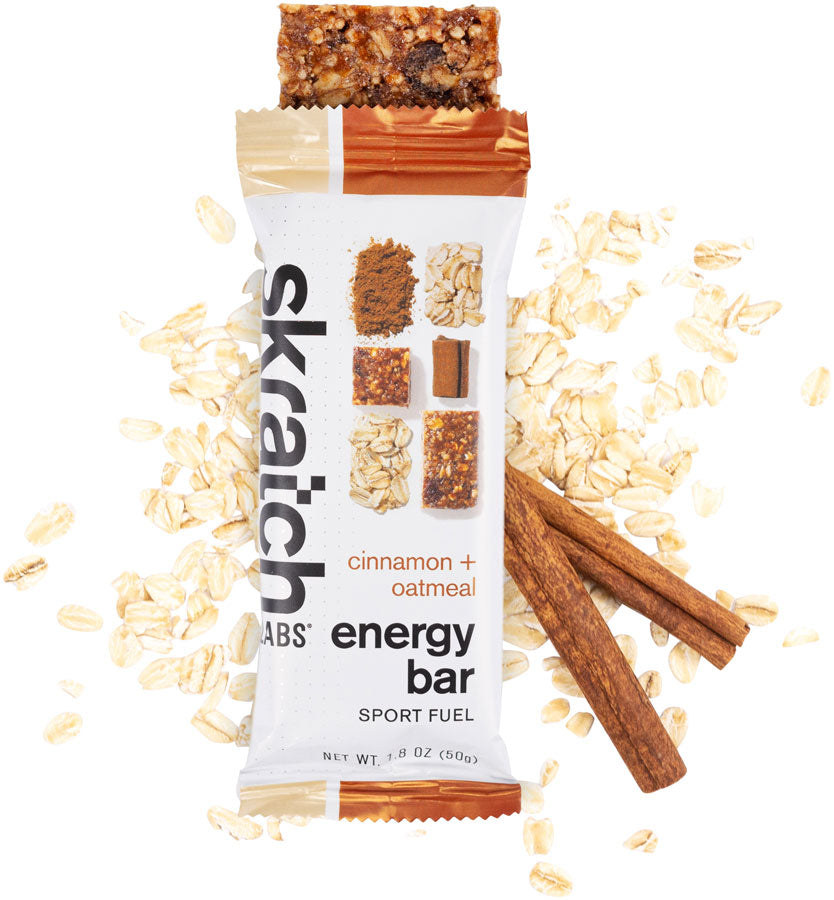 Skratch Labs Energy Bar - Cinnamon/Oatmeal, Box of 12 MPN: EBF-CO-50G/12 UPC: 860011499947 Bars Energy Bar Sport Fuel