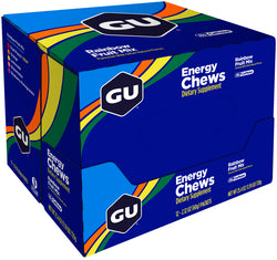GU Energy Chews-Rainbow Mix, Box of 12 MPN: 124999 UPC: 769493109026 Chew Energy Chews