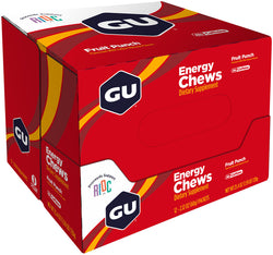 GU Energy Chews-Fruit Punch, Box of 12 MPN: 125003 UPC: 769493105004 Chew Energy Chews