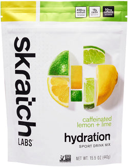 Skratch Labs Hydration Sport Drink - Caffeinated Lemon/Lime, 20-Serving Resealable Bag MPN: SDM-LL-440G-CAF UPC: 850075212095 Sport Hydration Hydration Sport Drink Mix