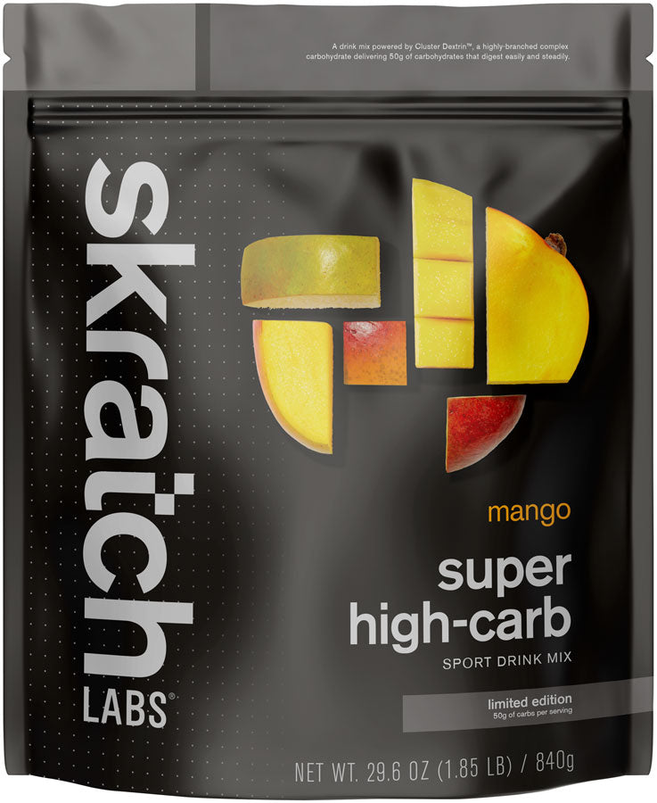 Skratch Labs Super High-Carb Sport Drink - Mango, 840g, 8-Serving Resealable Pouch MPN: HCDM-MG-840G UPC: 850075212088 Sport Hydration Super High-Carb Sport Drink Mix