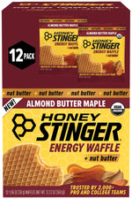 Honey Stinger Organic Waffle - Almond Butter Maple, Box of 12 - Waffle - Organic Waffle