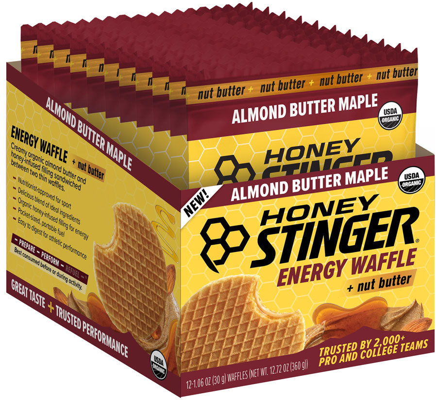 Honey Stinger Organic Waffle - Almond Butter Maple, Box of 12 MPN: 75612 UPC: 810815029161 Waffle Organic Waffle