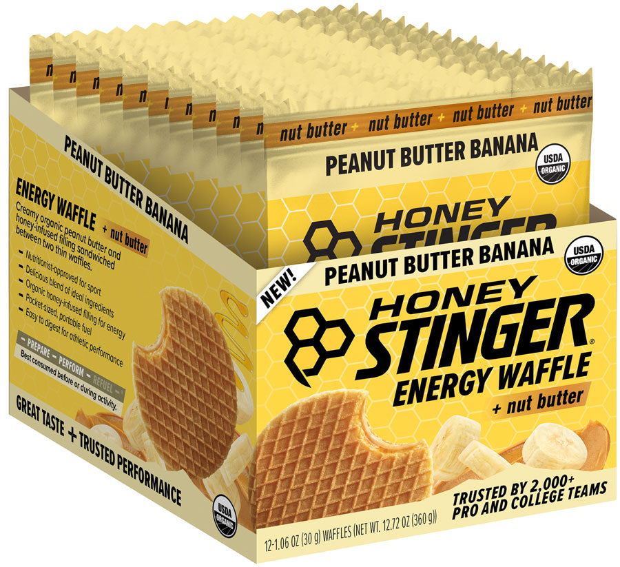 Honey Stinger Organic Waffle - Peanut Butter Banana, Box of 12 MPN: 75512 UPC: 810815029130 Waffle Organic Waffle