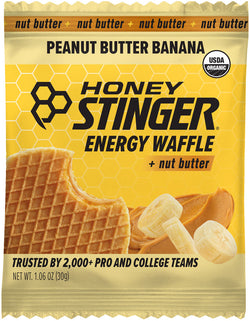 Honey Stinger Organic Waffle - Peanut Butter Banana, Box of 12 - Waffle - Organic Waffle