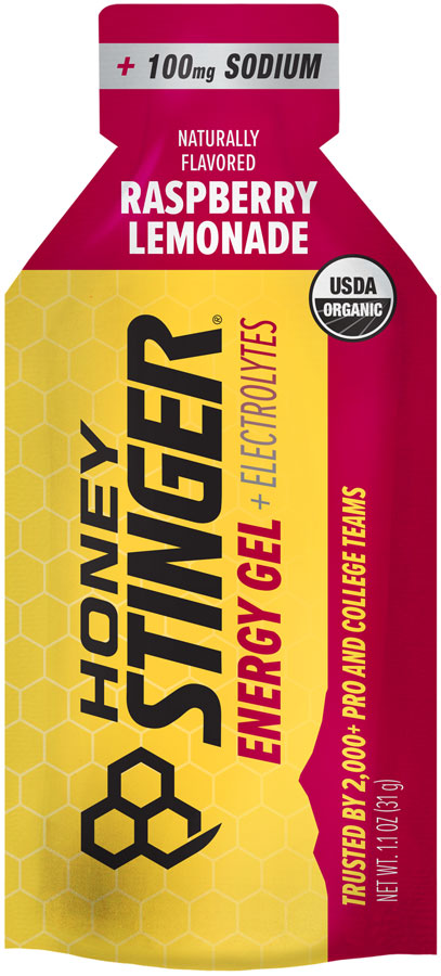 Honey Stinger Electrolyte Energy Gel - Raspberry Lemonade, Box of 12 MPN: 70112 UPC: 810815029369 Gel Energy Gel