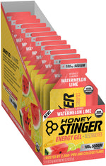 Honey Stinger Electrolyte Energy Gel - Watermelon Lime, Box of 12 - Gel - Energy Gel