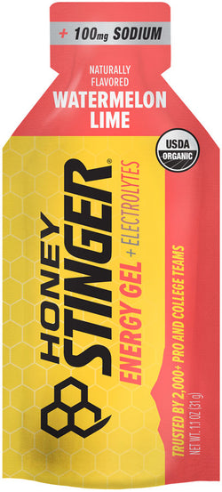 Honey Stinger Electrolyte Energy Gel - Watermelon Lime, Box of 12 MPN: 70212 UPC: 810815029390 Gel Energy Gel