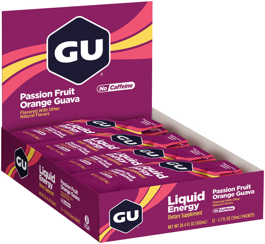 GU Liquid Energy Gel - Passion Fruit/Orange/Guava, Box of 12 MPN: 125049 UPC: 769493109248 Gel Liquid Energy Gel