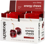 Skratch Labs Energy Chews Sport Fuel - Caffeinated Sour Cherry, Box of 10 - Chew - Energy Chews Sport Fuel