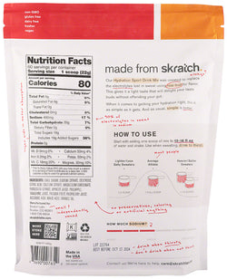 Skratch Labs Hydration Sport Drink Mix - Fruit Punch, 60 -Serving Resealable Pouch - Sport Hydration - Hydration Sport Drink Mix