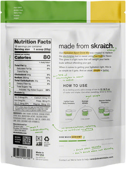 Skratch Labs Hydration Sport Drink Mix - Lemon + Lime, 20-Serving Resealable Pouch - Sport Hydration - Hydration Sport Drink Mix