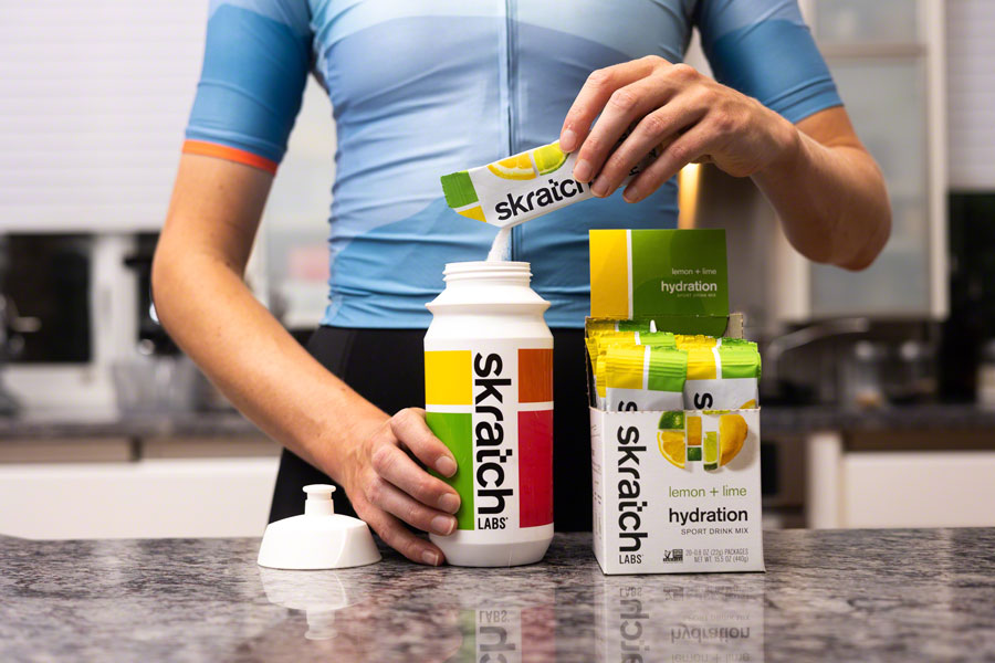 Skratch Labs Hydration Sport Drink Mix - Lemon + Lime, Box of 20 - Sport Hydration - Hydration Sport Drink Mix