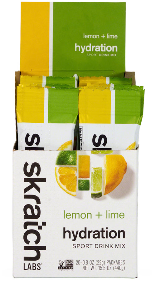 Skratch Labs Hydration Sport Drink Mix - Lemon + Lime, Box of 20 MPN: SDM-LL-22G/20 UPC: 858690007065 Sport Hydration Hydration Sport Drink Mix