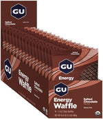 GU Energy Waffle - Salted Chocolate, Box of 16 - Waffle - Energy Waffle