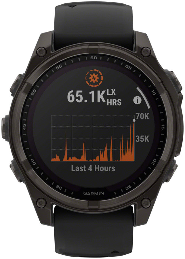Garmin fenix 8 Smartwatch - 47mm, Solar, Sapphire, Carbon Gray DLC