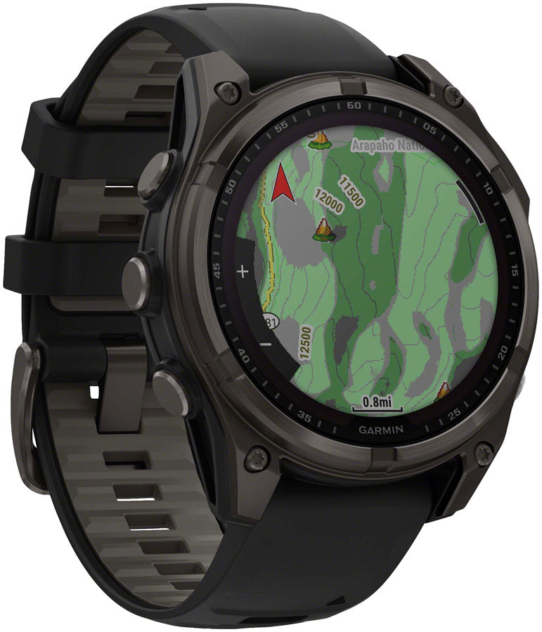Garmin fenix 8 Smartwatch - 47mm, Solar, Sapphire, Carbon Gray DLC