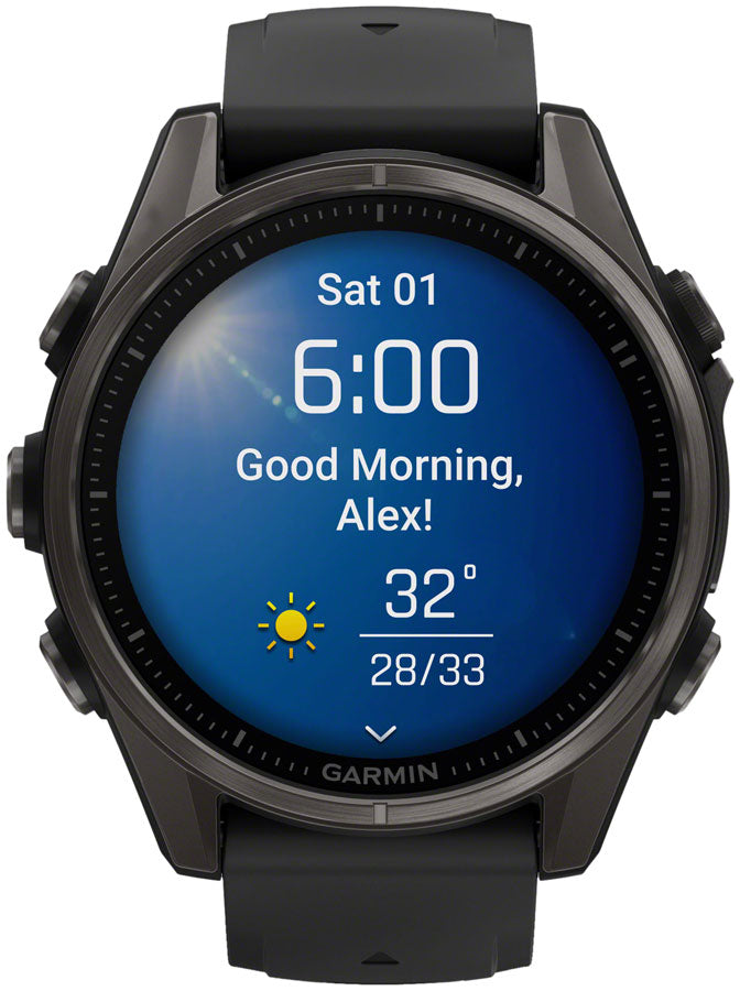 Garmin fenix 8 Smartwatch - 43mm, AMOLED, Sapphire, Carbon Gray