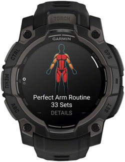 Garmin Instinct 3 GPS Smartwatch - 45mm, AMOLED, Black/Black - Fitness Computers - Instinct 3 GPS Smartwatch AMOLED