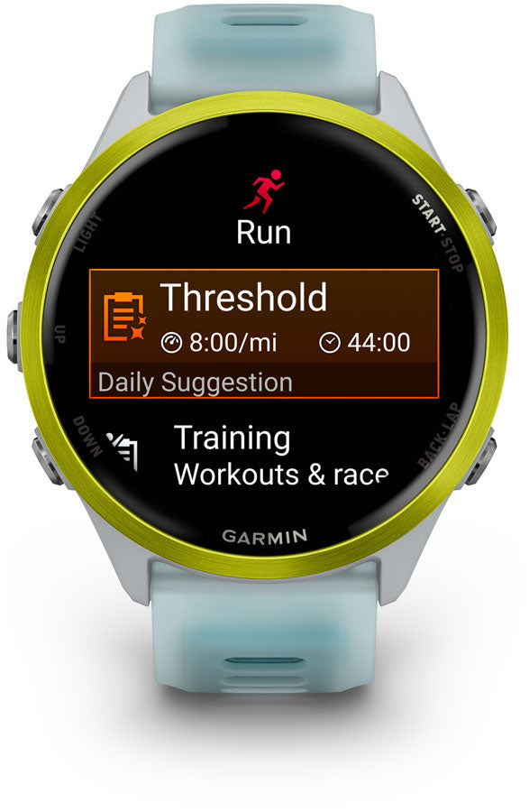 Garmin Forerunner 570 SmartWatch - 47mm, Whitestone/Amp Yellow - Fitness Computers - Forerunner 570 SmartWatch