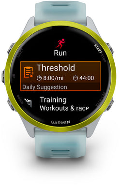Garmin Forerunner 570 SmartWatch - 47mm, Whitestone/Amp Yellow - Fitness Computers - Forerunner 570 SmartWatch