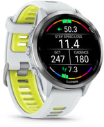 Garmin Forerunner 970 SmartWatch - Whitestone/Amp Yellow MPN: 010-02969-01 UPC: 753759349905 Fitness Computers Forerunner 970 SmartWatch