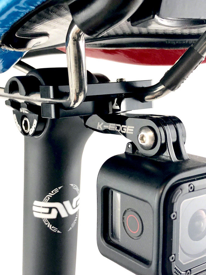 K EDGE Go BIG Pro Saddle Rail Camera Mount for GoPro Garmin and Worldwide Cyclery
