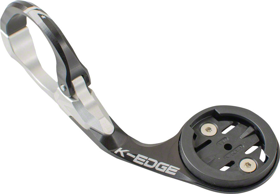 K-EDGE Garmin Race Handlebar Mount: 31.8mm, Black/Silver MPN: K13-1500R-31.8-BLK UPC: 857710005456 Computer Mount Kit/Adapter Garmin Race