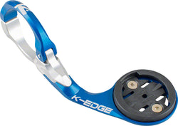 K-EDGE Garmin Race Handlebar Mount: 31.8mm, Blue/Silver MPN: K13-1500R-31.8-BLU UPC: 857710005463 Computer Mount Kit/Adapter Garmin Race