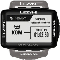 Lezyne Mega XL GPS Bike Computer - GPS, Wireless, Black - Bike Computers - Mega XL GPS Bike Computer