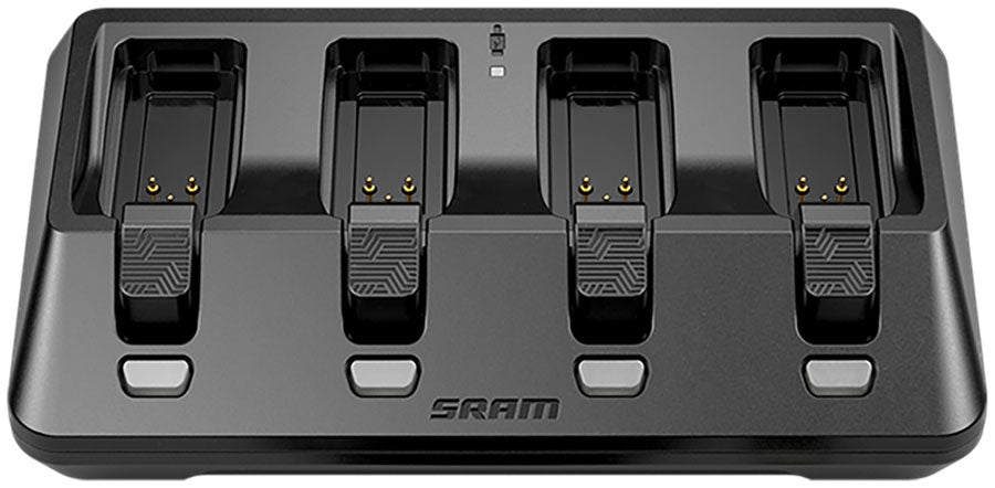 SRAM AXS 4-Port Battery Charger w/o Cord - Compatible with AXS Batteries used on eTap and RockShox AXS Components - Electronic Shifter Part, SRAM - AXS Battery and Charger Accessories