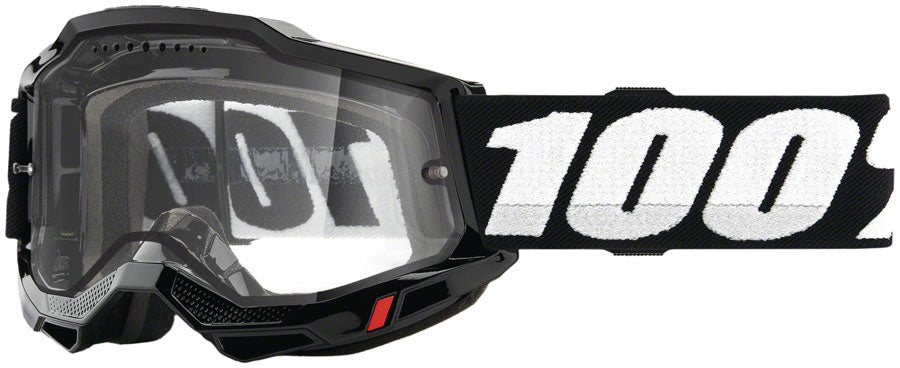 100% Accuri 2 Enduro MTB Goggles - Black/Clear MPN: 50016-00001 UPC: 196261000603 Goggle Acurri 2 Enduro Goggles