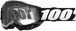 100% Accuri 2 Enduro MTB Goggles - Black/Clear MPN: 50016-00001 UPC: 196261000603 Goggle Acurri 2 Enduro Goggles