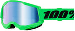 100% STRATA 2 Goggle Neon Green - Blue Mirror Lens MPN: 50028-10027 UPC: 196261039559 Goggle Strata 2 Goggles