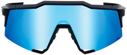 100% Speedcraft Sunglasses - Matte Black, HiPER Blue Multilayer Mirror Lens - Sunglasses - Speedcraft Sunglasses