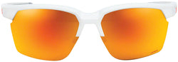 100% Sportcoupe Sunglasses - Soft Tact White, HiPER Red Multilayer Mirror Lens - Sunglasses - Speedcoupe Sunglasses