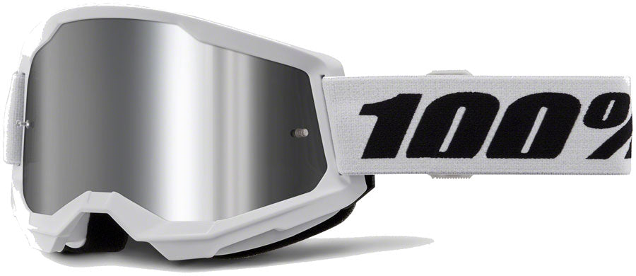 100 strata 2 goggles - mirror lens 100% Strata 2 Goggles - White/Mirror Goggle 196261045437 | Part #