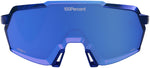 100% Korbin LE Sunglasses - RBH Gloss Blue Holographic/Hiper Royal Blue Mirror Lens - Sunglasses - Korbin LE Sunglasses - RBH