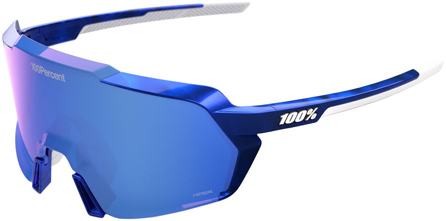 100% Korbin LE Sunglasses - RBH Gloss Blue Holographic/Hiper Royal Blue Mirror Lens MPN: 60063-10014 UPC: 196261089400 Sunglasses Korbin LE Sunglasses - RBH