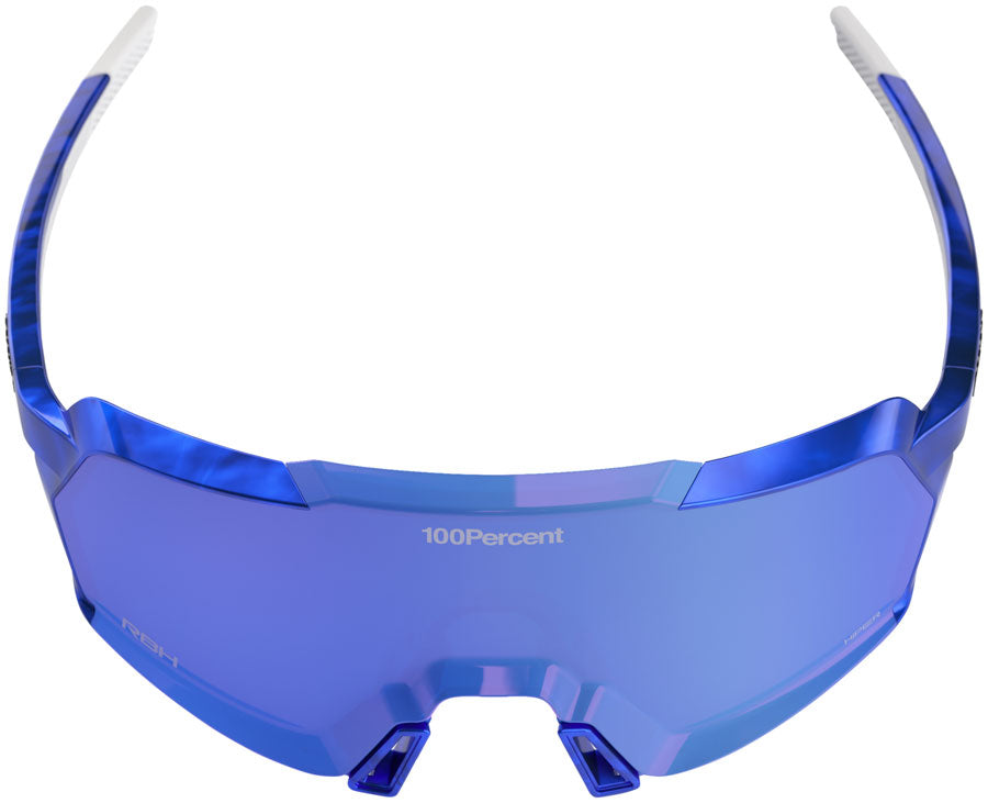 100% Korbin LE Sunglasses - RBH Gloss Blue Holographic/Hiper Royal Blue Mirror Lens MPN: 60063-10014 UPC: 196261089400 Sunglasses Korbin LE Sunglasses - RBH
