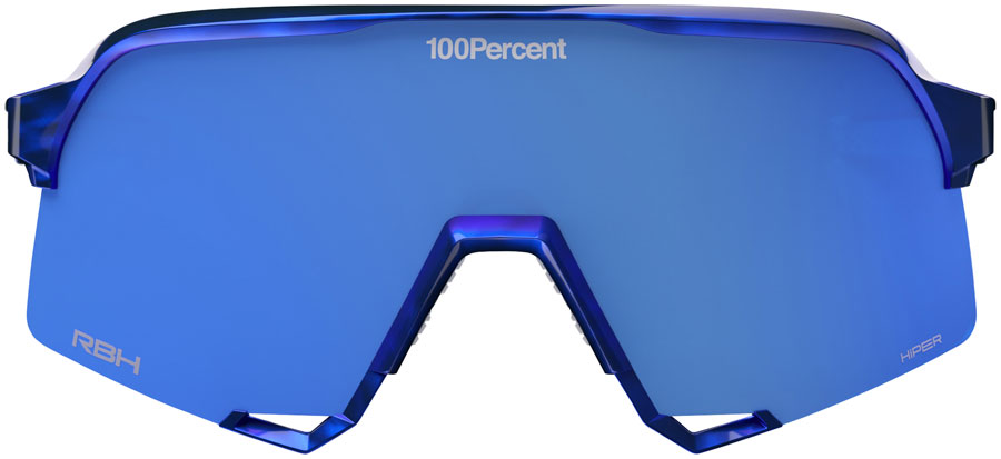 100% S3 Sunglasses - LE RBH Gloss Blue Holographic/Hiper Royal Blue Mirror Lens - Sunglasses - 100% S3 Sunglasses - LE RBH
