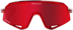 100% Slendale Sunglasses - Pidcock Gloss Red Holographic/Hiper Fire Red Mirror Lens - Sunglasses - Slendale Sunglasses