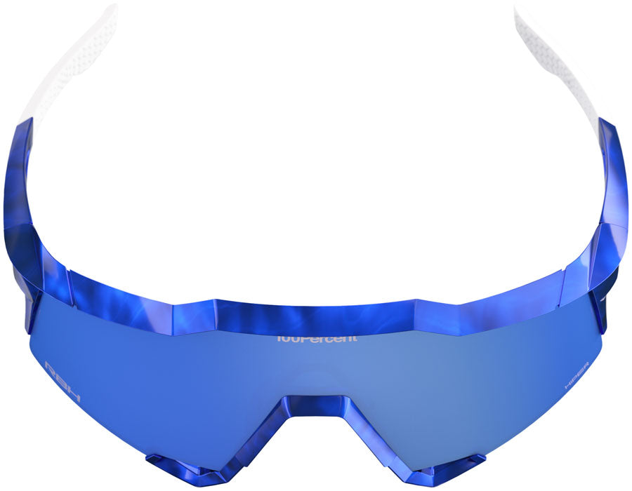 100% Speedcraft Sunglasses - LE RBH Gloss Blue Holographic/Hiper Royal Blue Mirror Lens MPN: 60007-10074 UPC: 196261089370 Sunglasses 100% Speedcraft Sunglasses - LE RBH