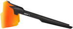 100% Aerocraft Sunglasses - Soft Tact Black/Hiper Red Mirror Lens - Sunglasses - Aerocraft Sunglasses