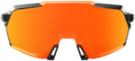 100% Korbin Sunglasses - Gloss Metallic Black/Hiper Red Mirror Lens - Sunglasses - Korbin Sunglasses